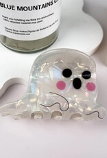 White Ghost Halloween Hair Clip |