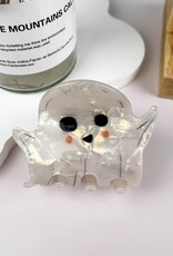 White Ghost Halloween Hair Clip |