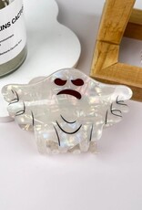 White Ghost Halloween Hair Clip |