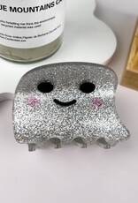 White Ghost Halloween Hair Clip |