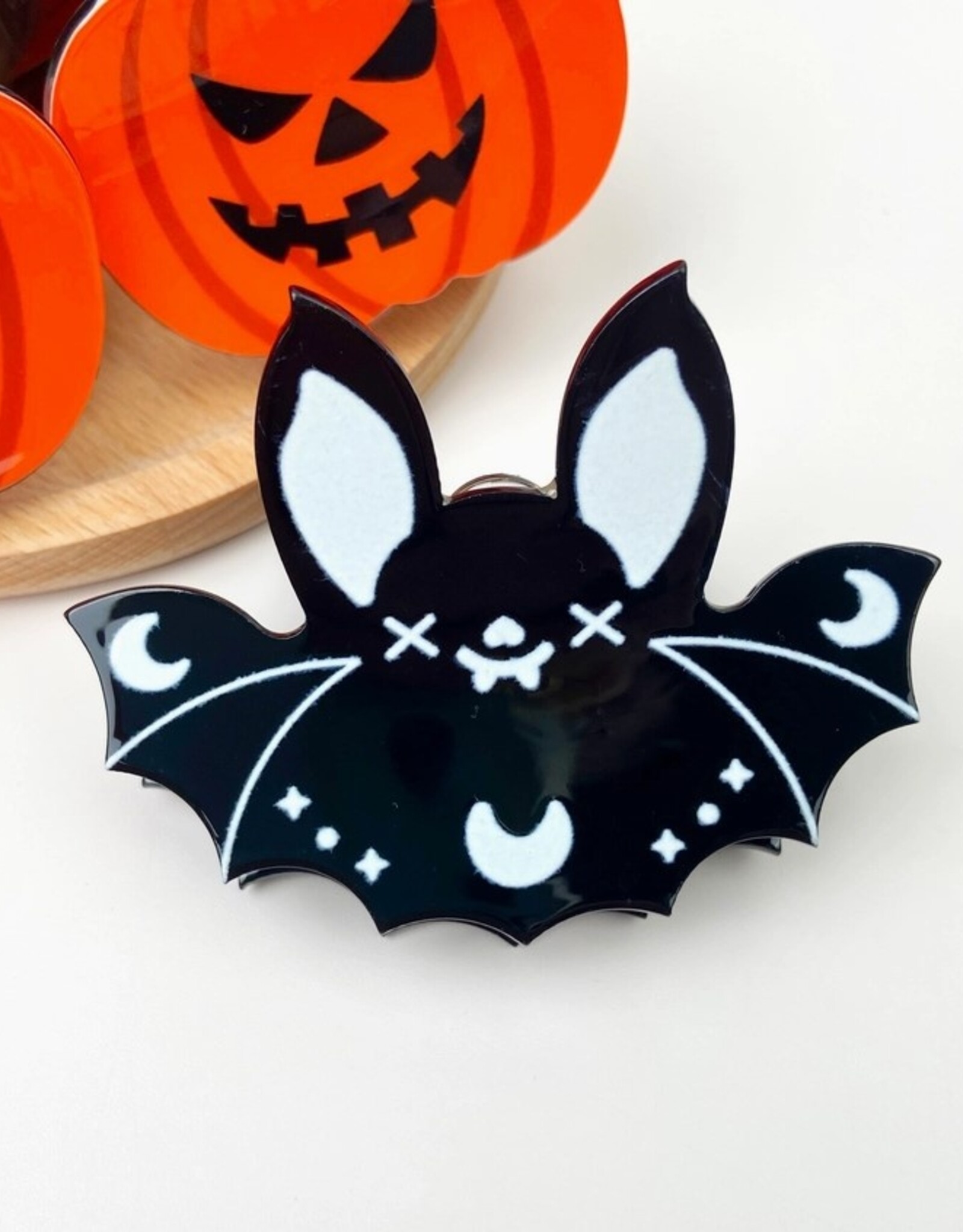 3" Halloween Cute Bat Hair Clips |