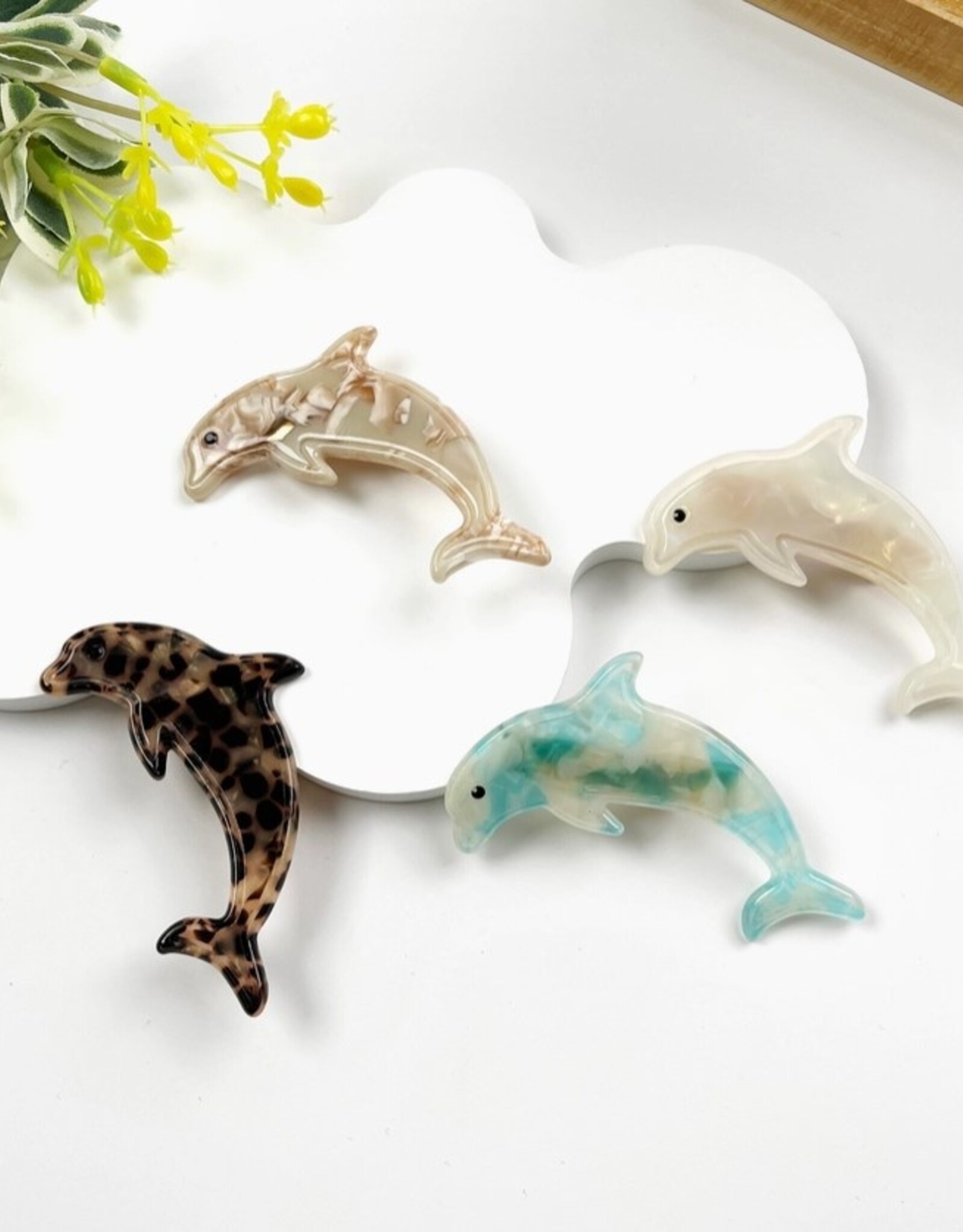 Acetate Dolphin Duckbill Clip |