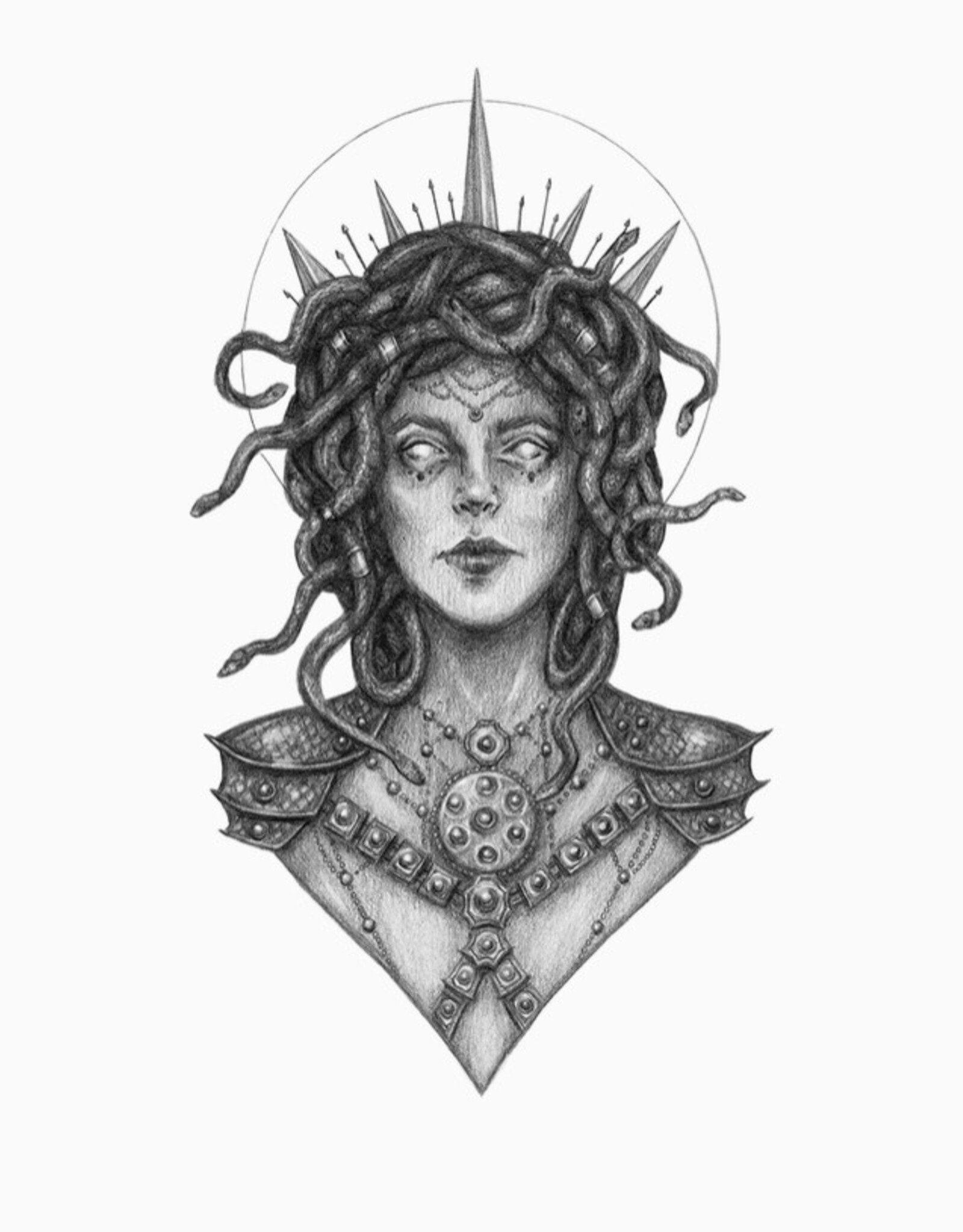Medusa Fine Art Print - Gorgan - Greek Mythology 8x10