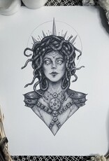 Medusa Fine Art Print - Gorgan - Greek Mythology 8x10