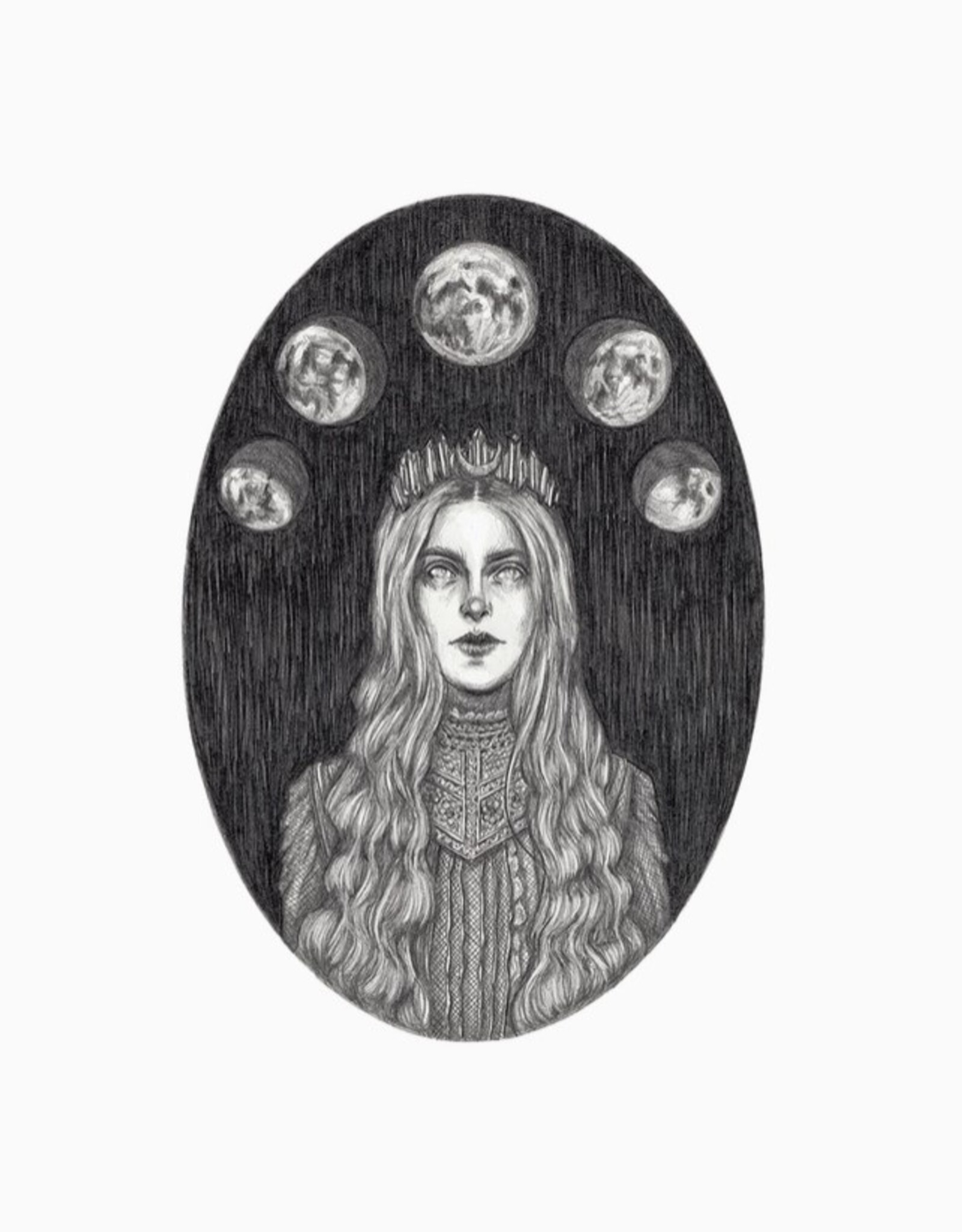 Selene Fine Art Print - Greek Goddess of the Moon 8x10