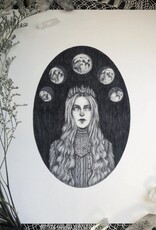 Selene Fine Art Print - Greek Goddess of the Moon 8x10
