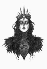 The Morrigan Fine Art Print - Celtic Goddess of War & Death 8x10