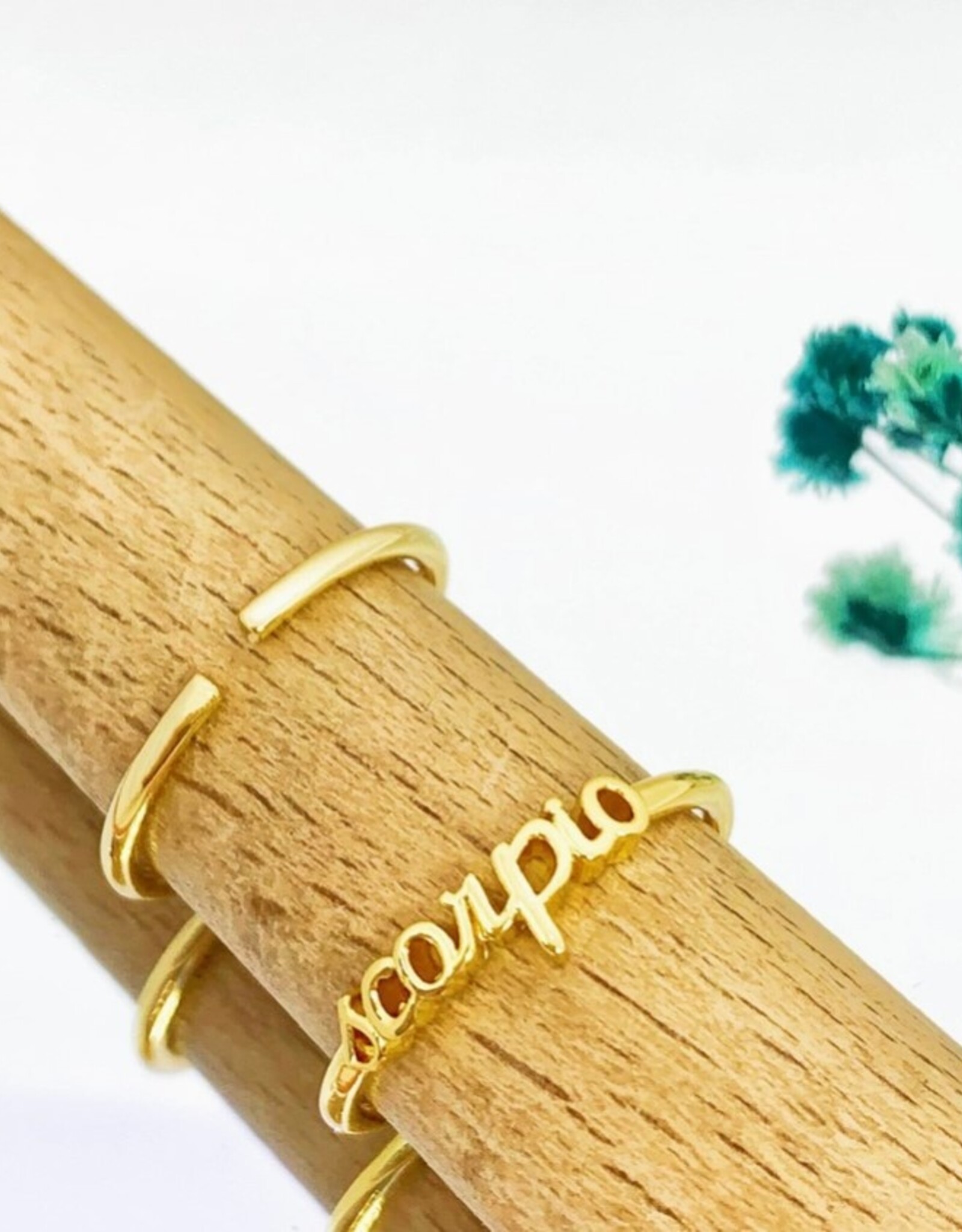 Zodiac Gold Rings |