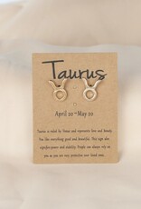 Dainty Gold Zodiac Earrings |