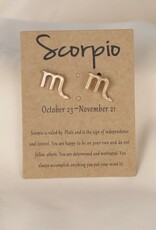 Dainty Gold Zodiac Earrings |