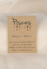 Dainty Gold Zodiac Earrings |