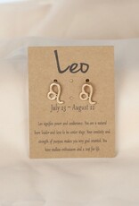 Dainty Gold Zodiac Earrings |