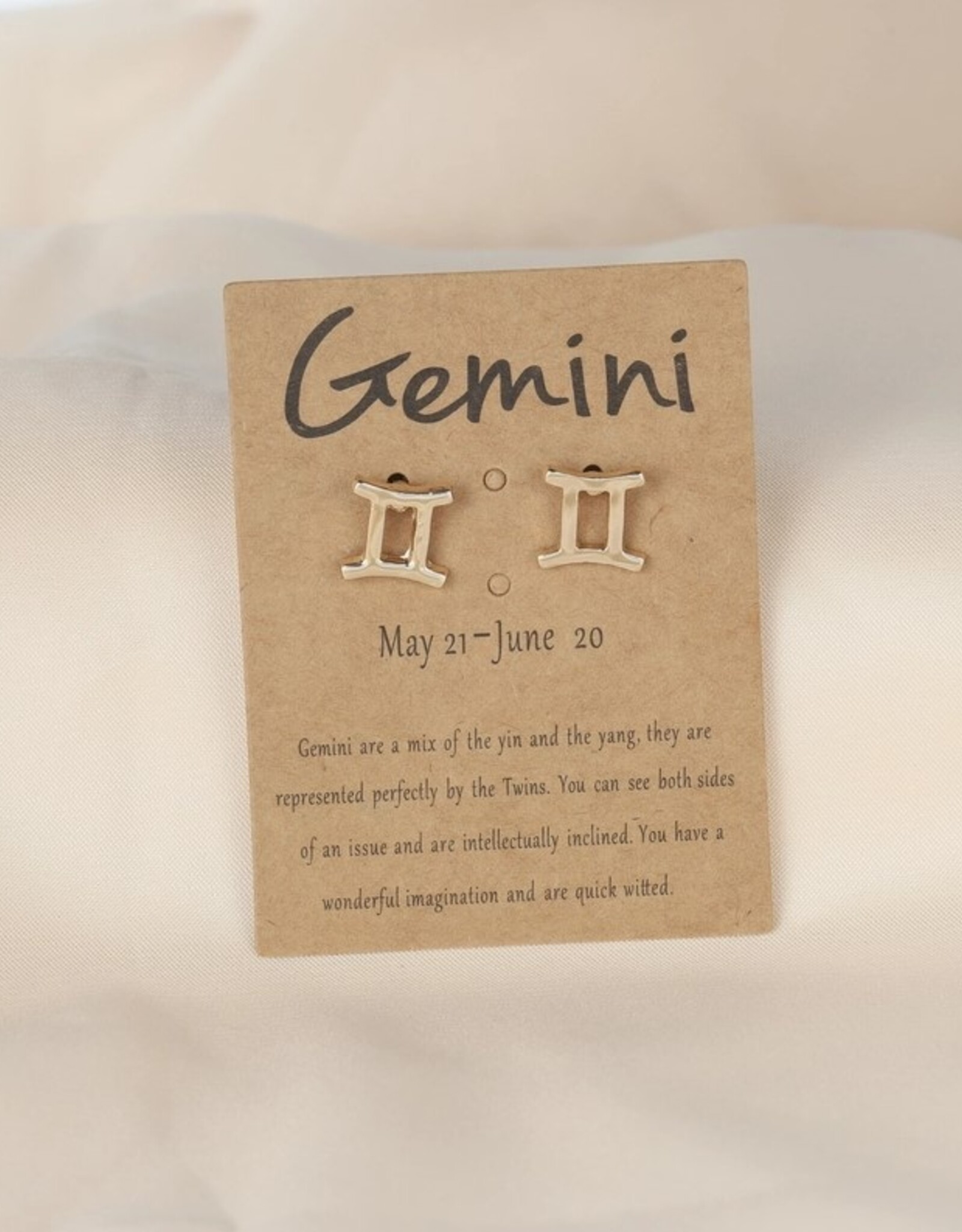 Dainty Gold Zodiac Earrings |