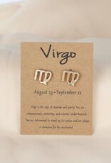 Dainty Gold Zodiac Earrings |