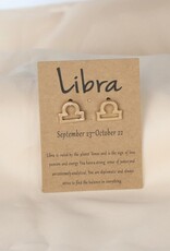 Dainty Gold Zodiac Earrings |