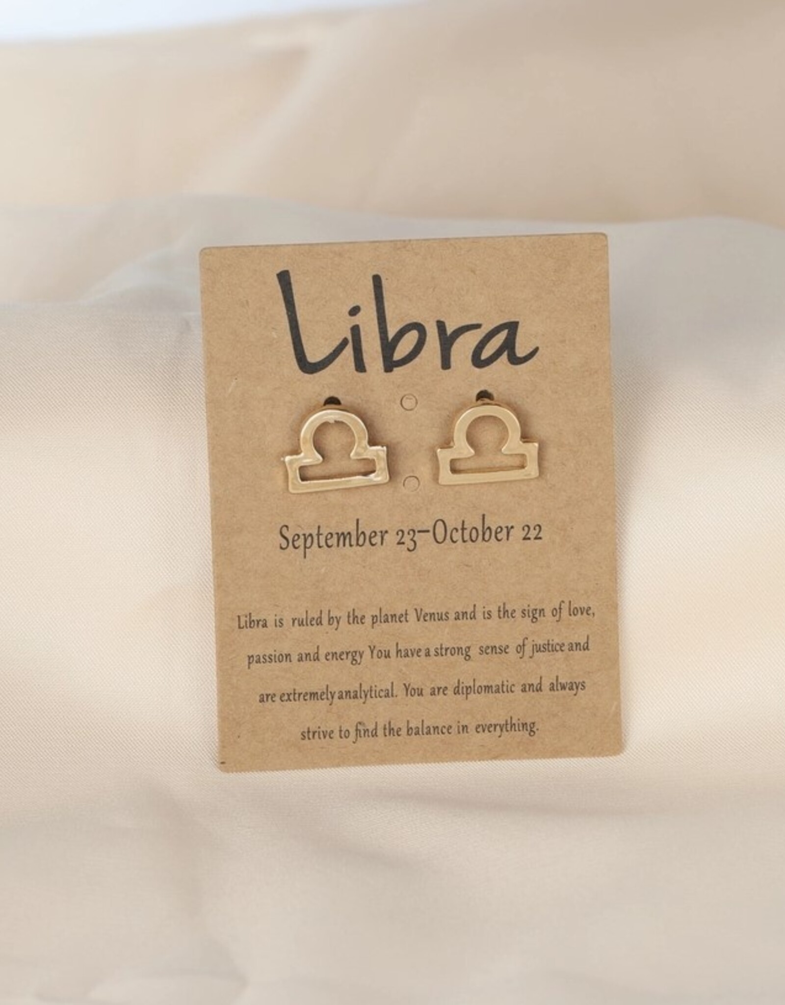 Dainty Gold Zodiac Earrings |