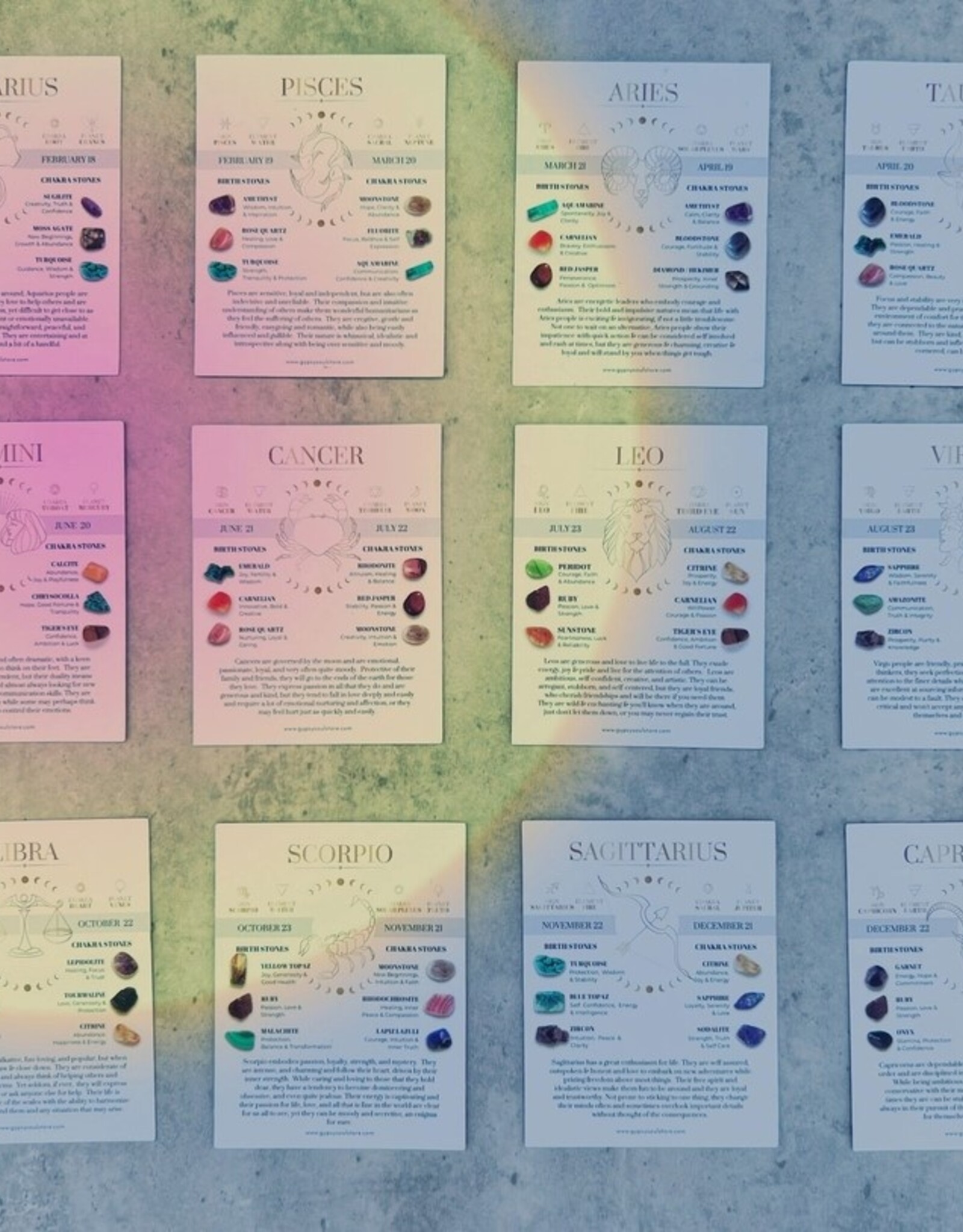 Zodiac Astrology Card |