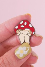 Mushroom Girl Enamel Pin Mushroom Girl Enamel Pin