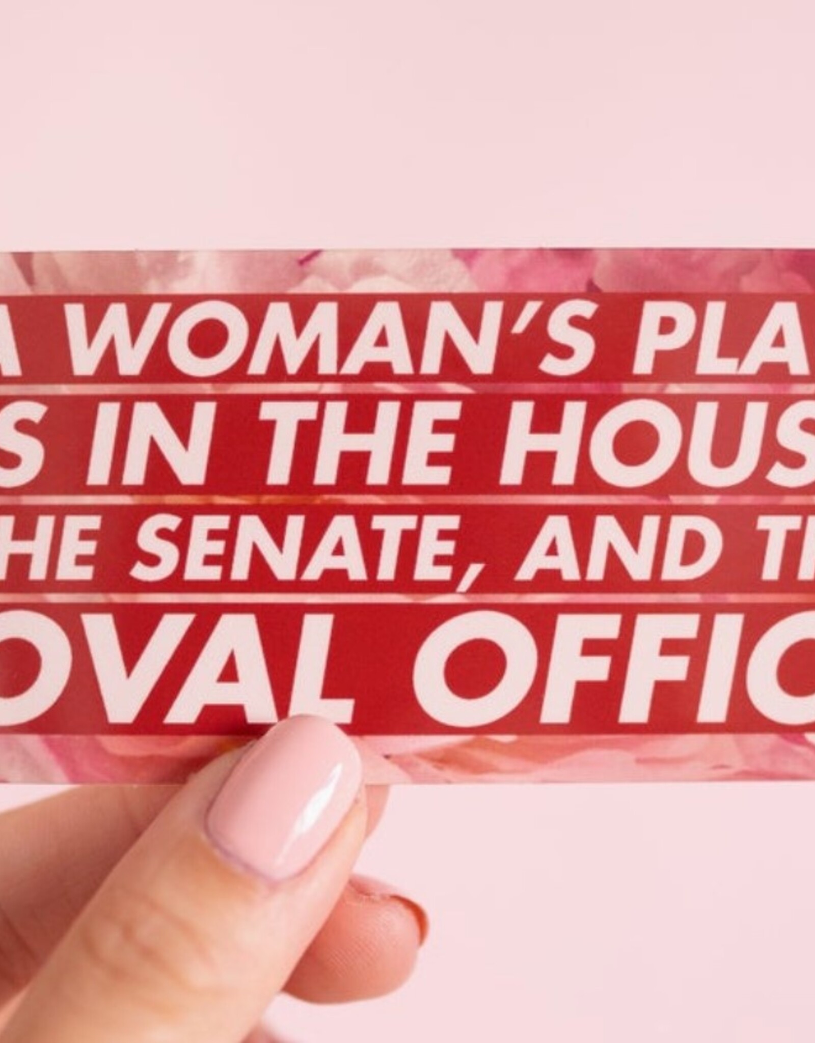 Woman's Place - Feminist Vinyl Sticker