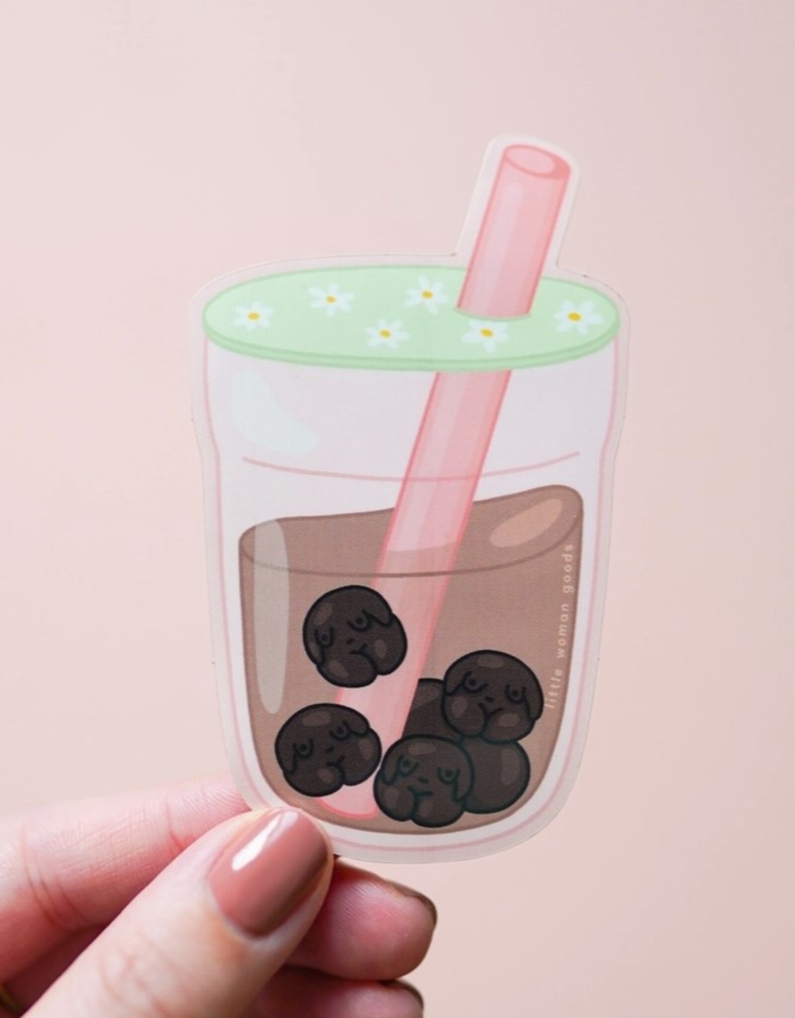 *Booba Milk Tea Vinyl Sticker