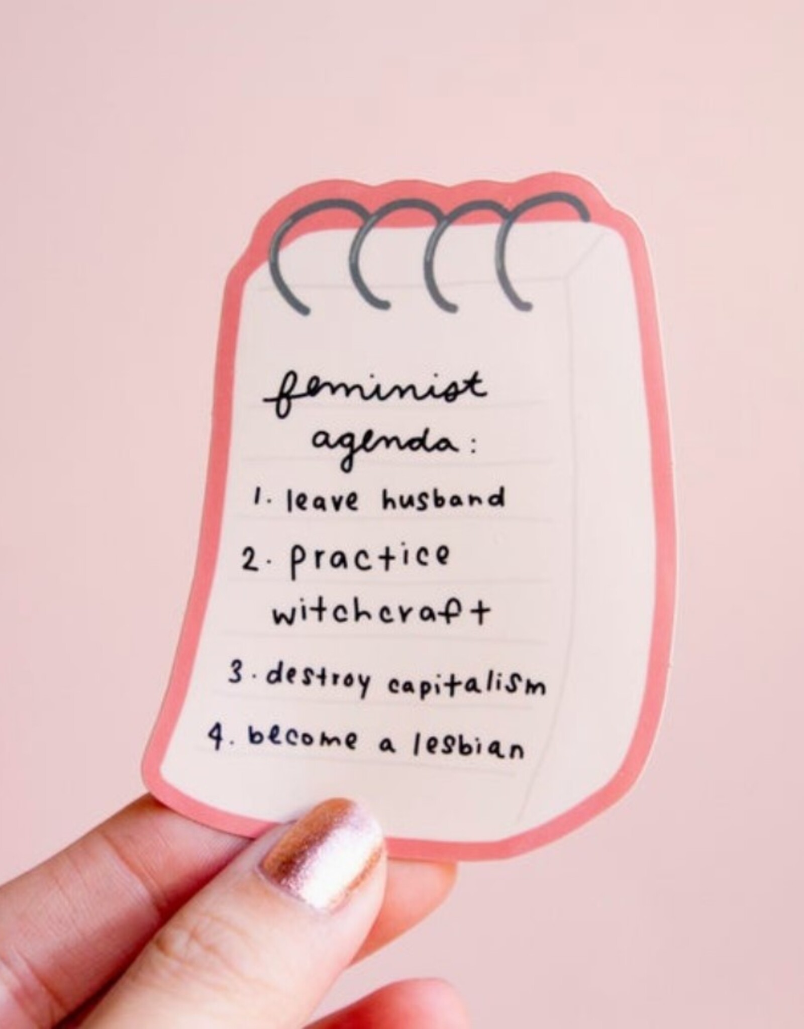 Feminist Agenda Vinyl Sticker