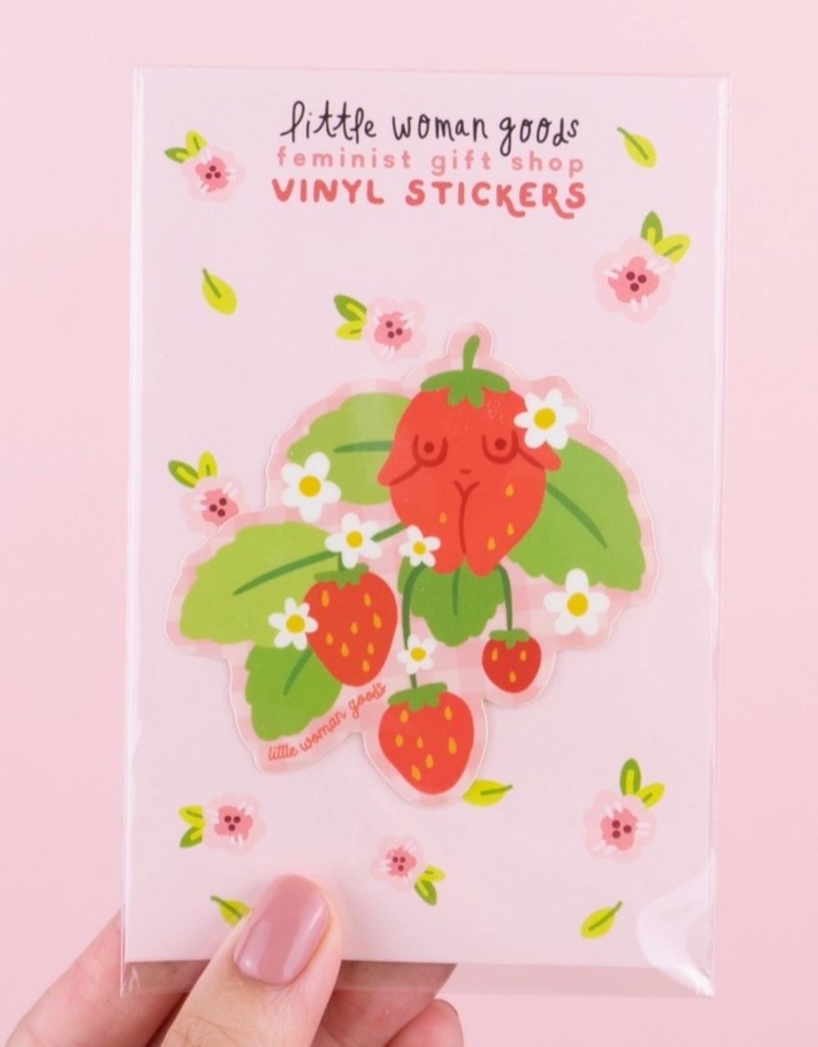 Strawberry Vinyl Sticker
