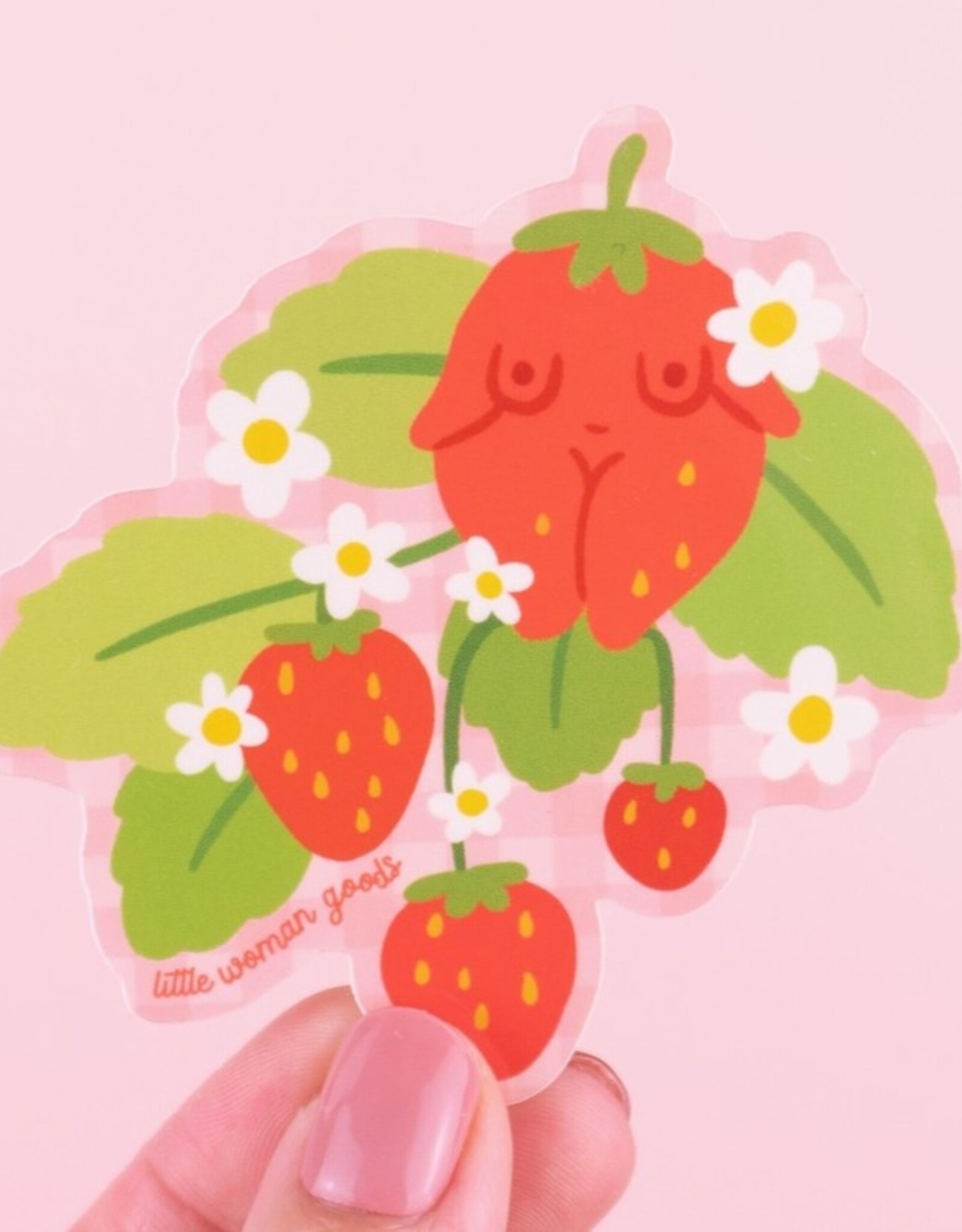 Strawberry Vinyl Sticker