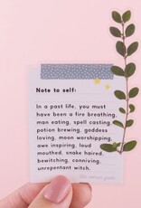 Motivational Witch Vinyl Sticker- Note To Self
