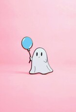 Balloon Ghost (Blue) Enamel Pin