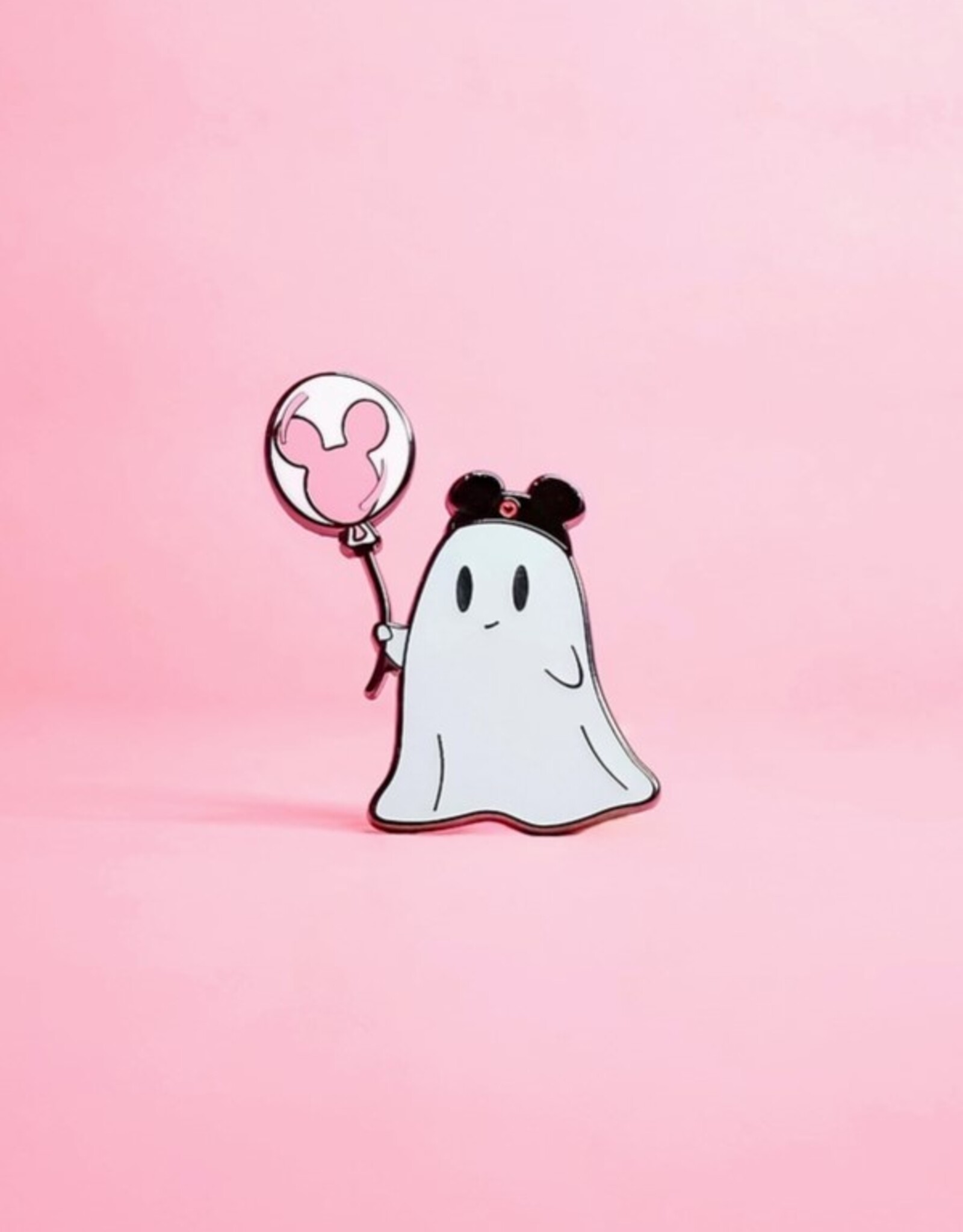 Balloon Ghost Parks Edition (Pink) Enamel Pin