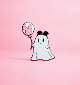 Balloon Ghost Parks Edition (Pink) Enamel Pin
