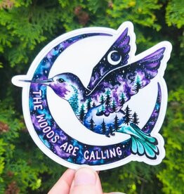 *Hummingbird - Sticker Art - Forest Galaxy Nature Hiking Bird