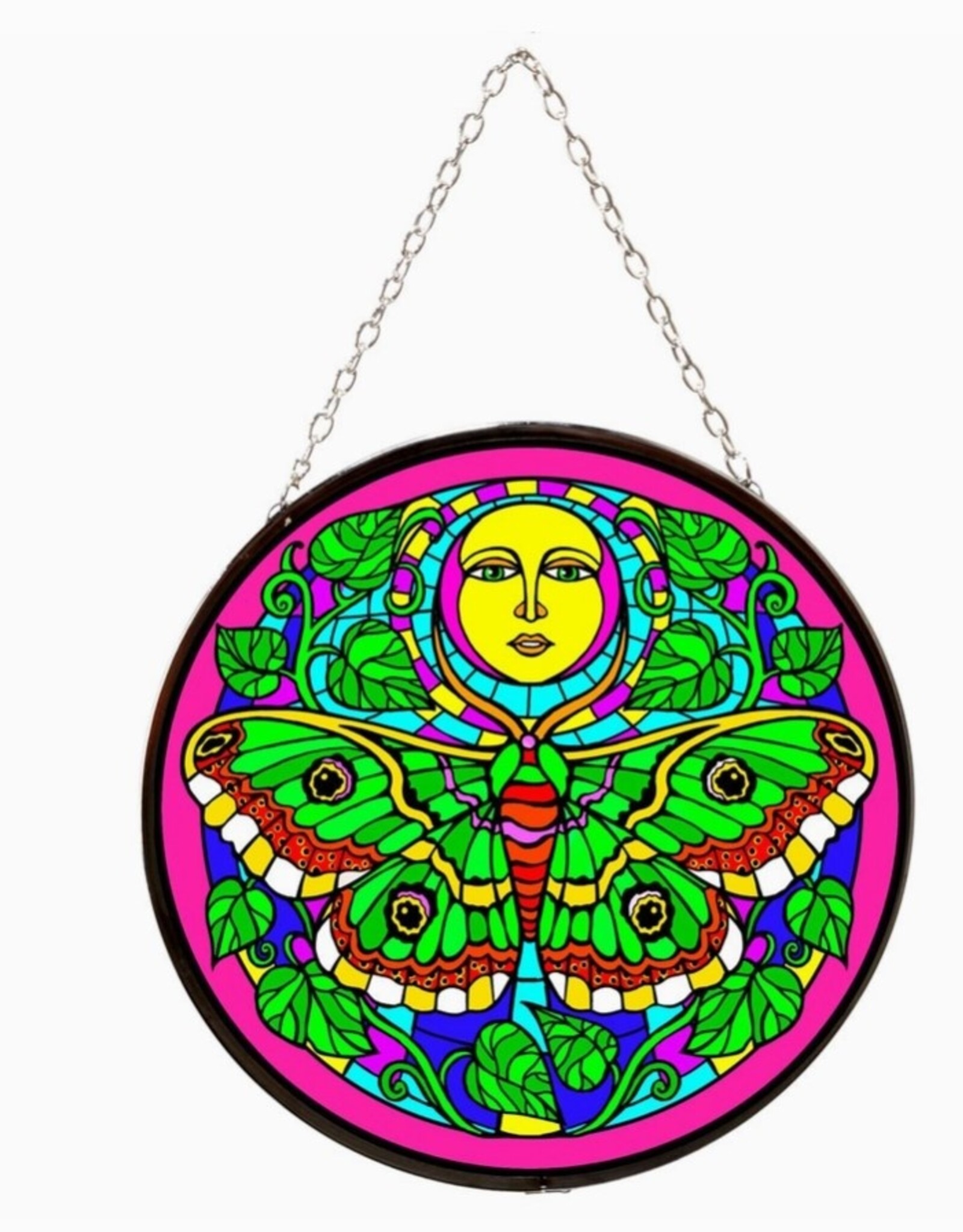 Moth Stained Glass Suncatcher