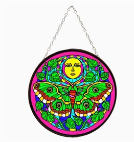 Moth Stained Glass Suncatcher
