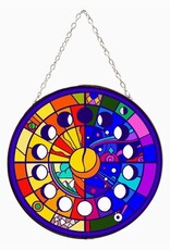 Moon Phases Stained Glass Suncatcher