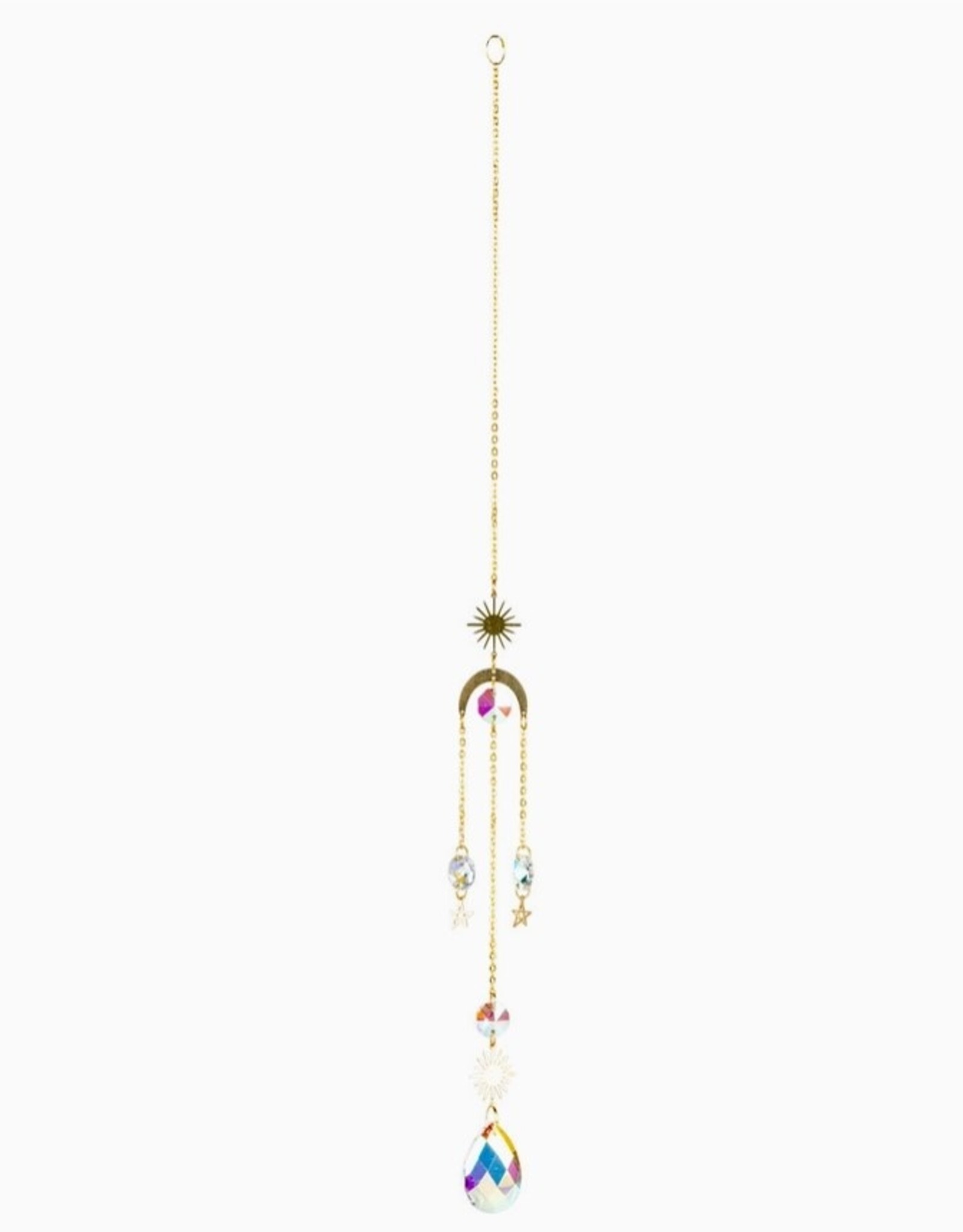 Sun & Moon Crystal Suncatcher