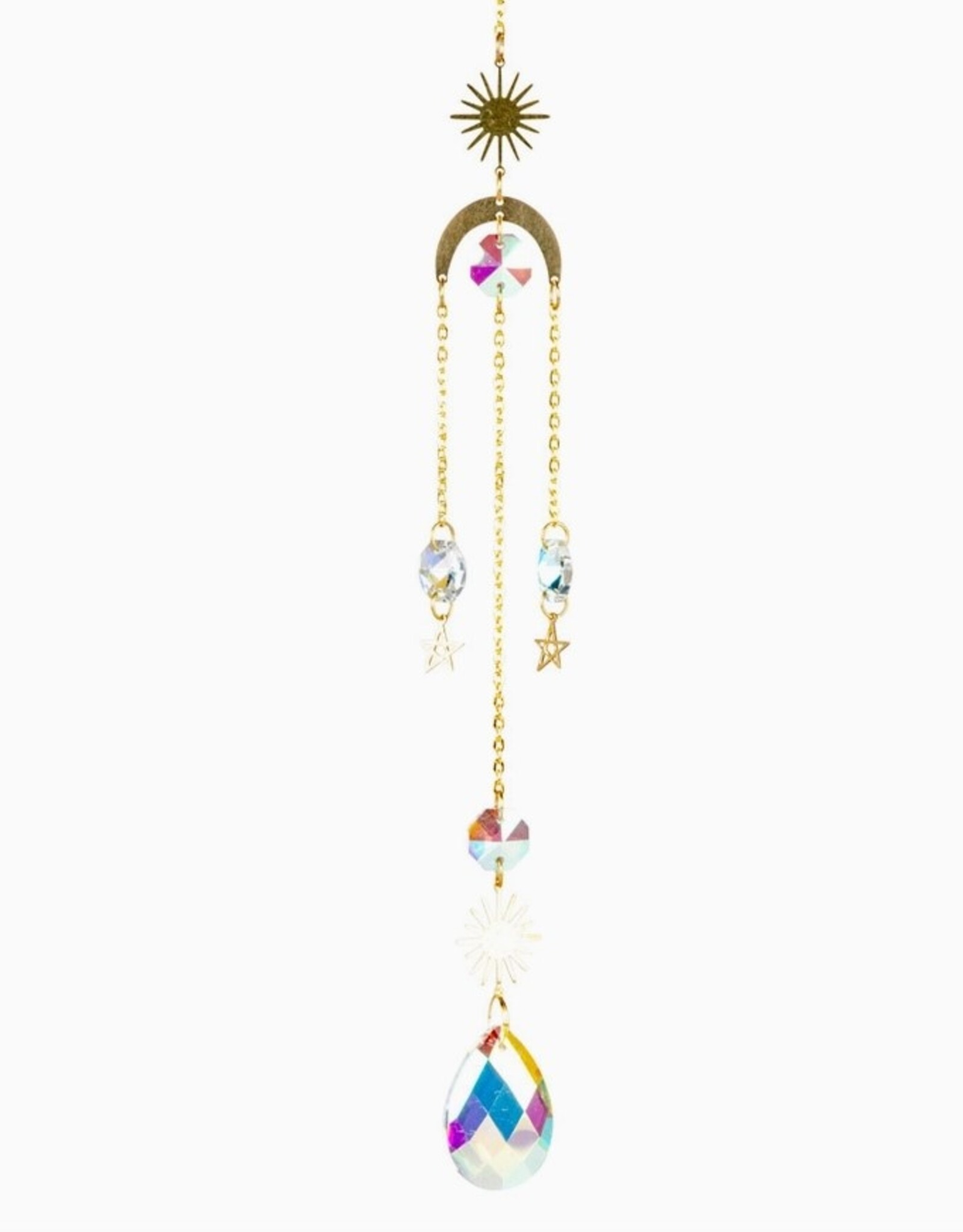 Sun & Moon Crystal Suncatcher