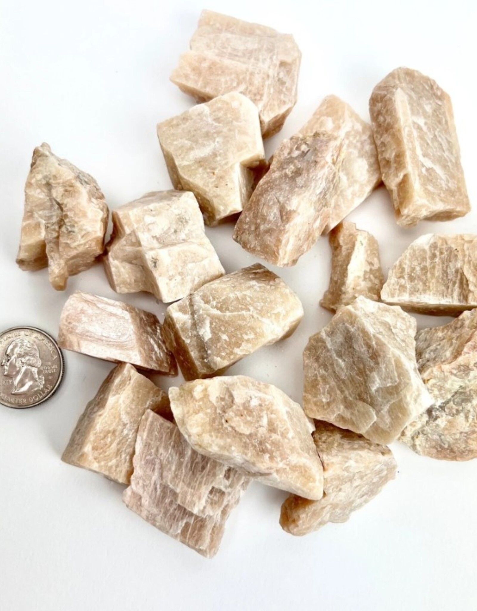 Peach Moonstone | Rough | 35-45mm | India
