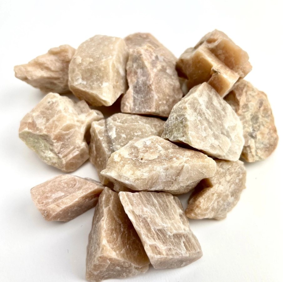 Genuine Polished Peach Opal Palm Stone — Astro Gallery of Gems