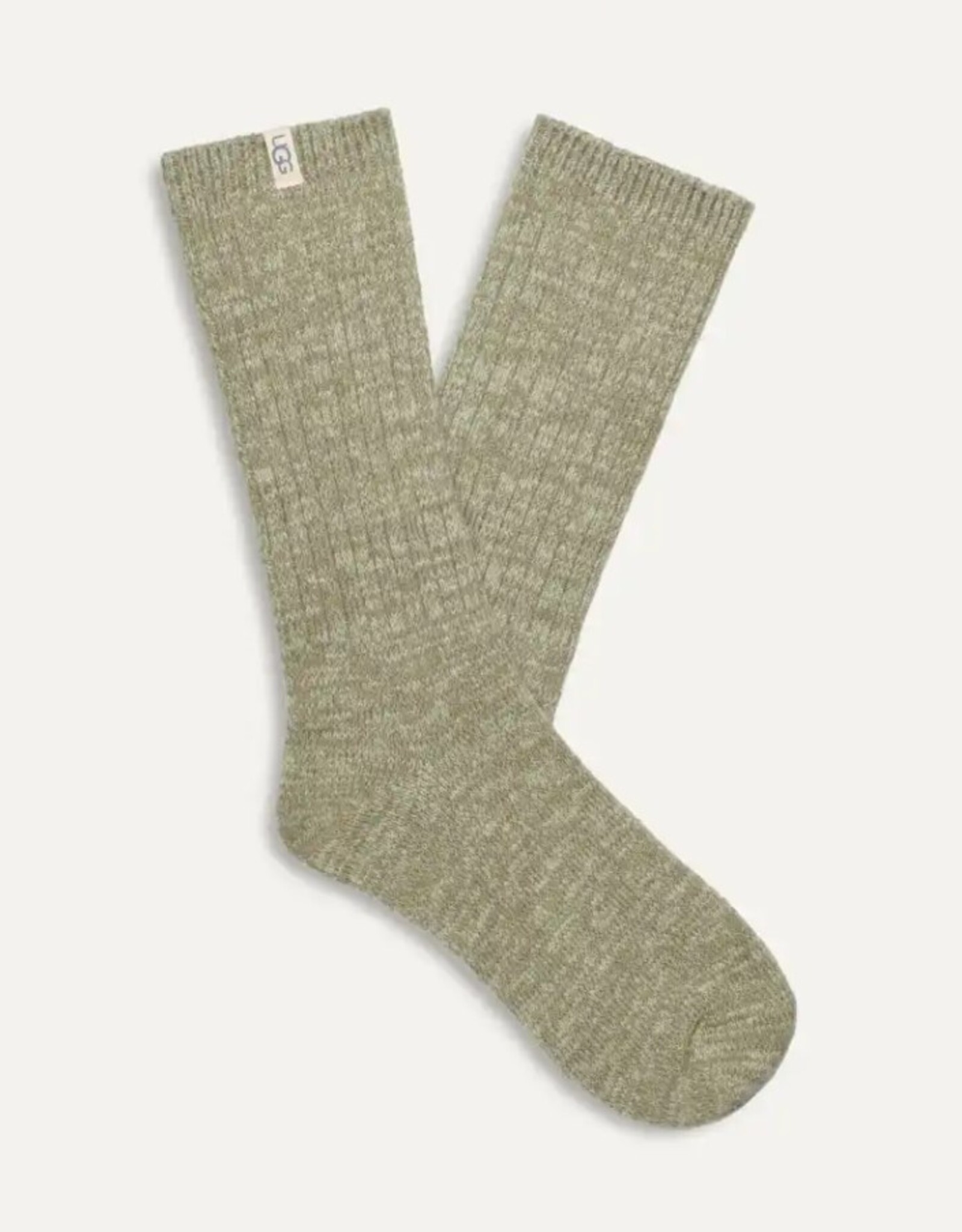 Rib Knit Slouchy Crew Sock