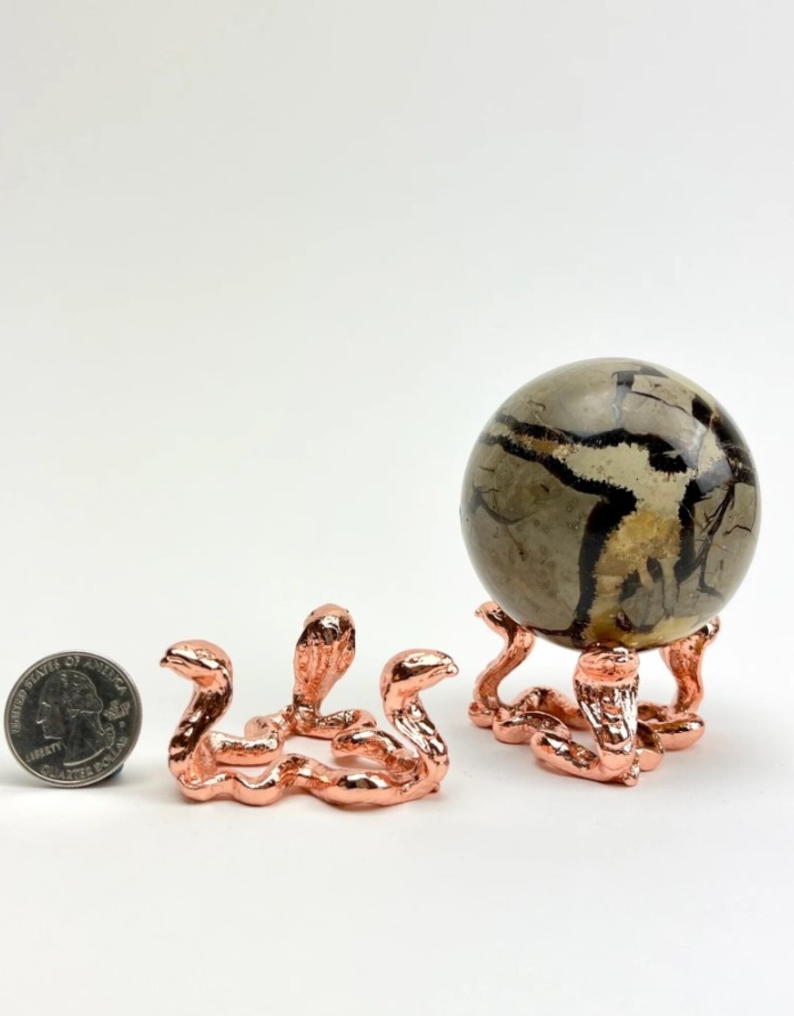Metal Sphere Stand | Triple Snake