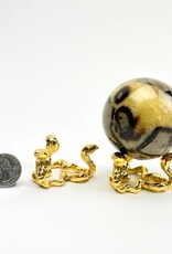 Metal Sphere Stand | Triple Snake