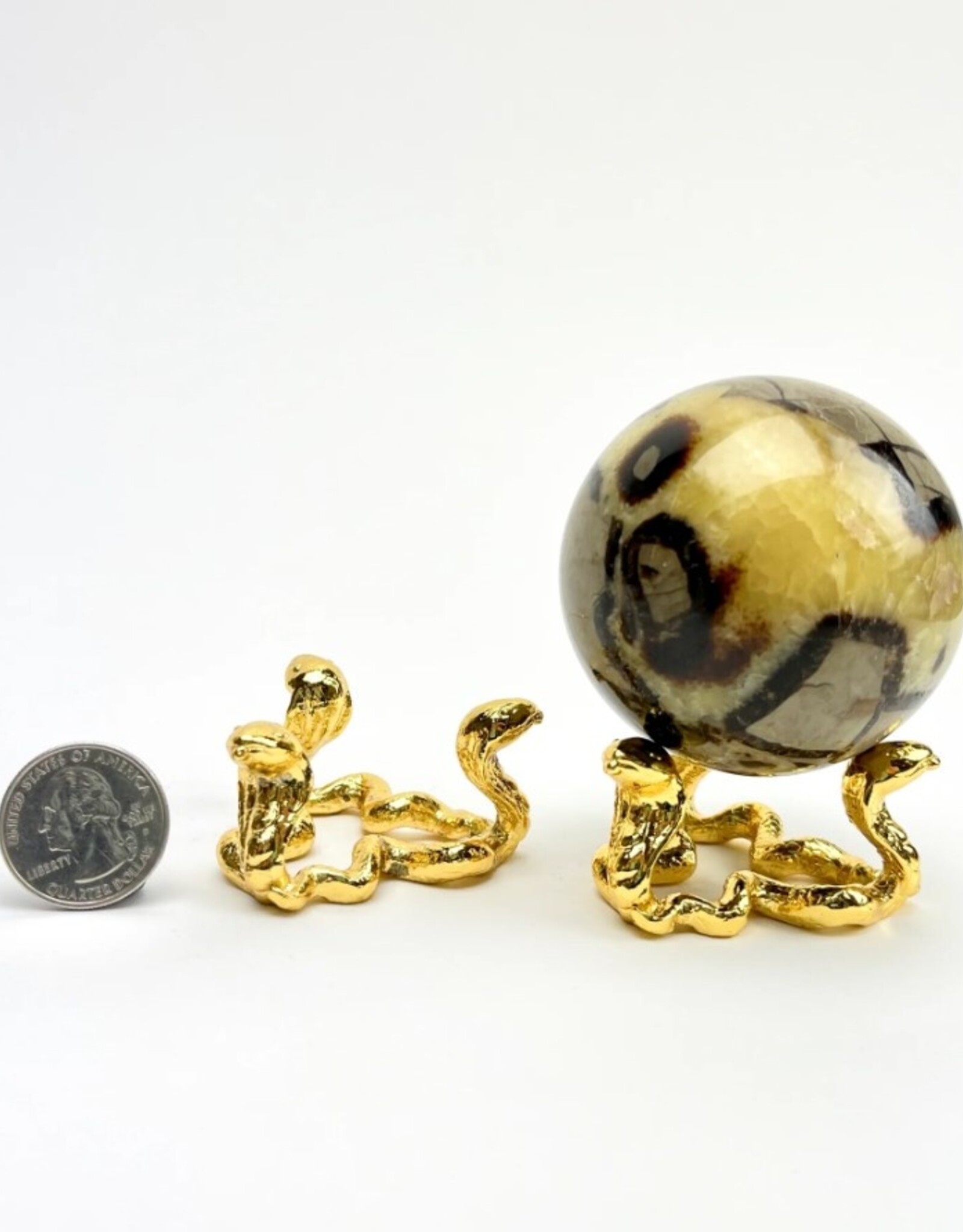 Metal Sphere Stand | Triple Snake