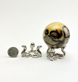 Metal Sphere Stand | Triple Snake