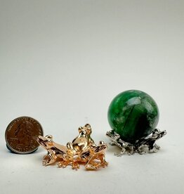 Metal Sphere Stand | Frog| Silver