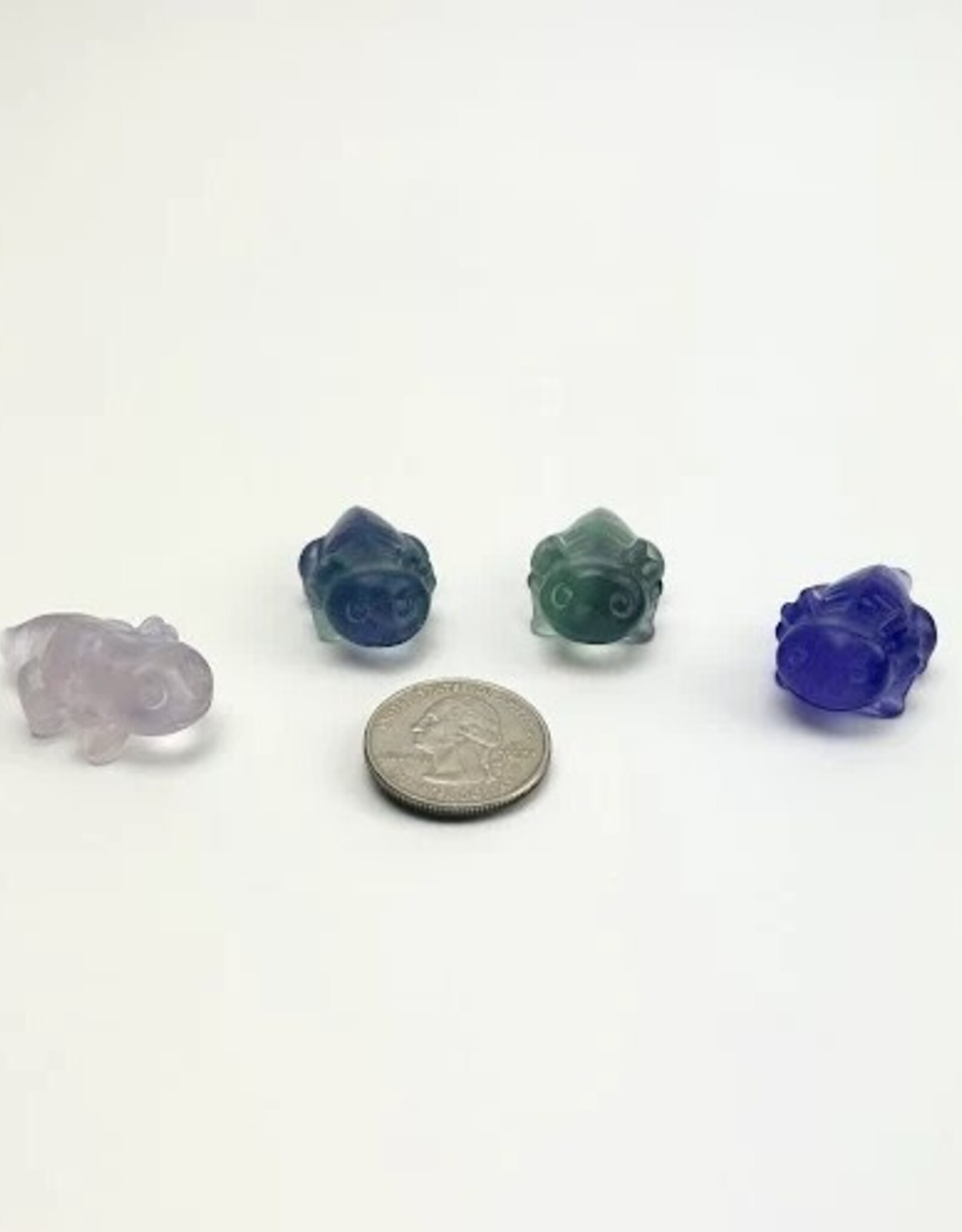 Carved Axolotl | 35-40MM | Fluorite
