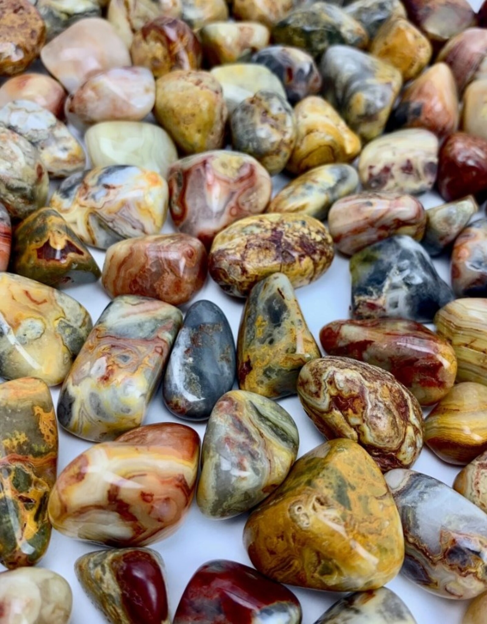 Crazy Lace Agate Tumbled XL