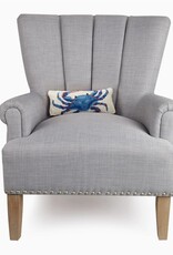 Blue Crab Hook Pillow - 12 x 5 x 1.6 in