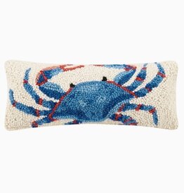 Blue Crab Hook Pillow - 12 x 5 x 1.6 in