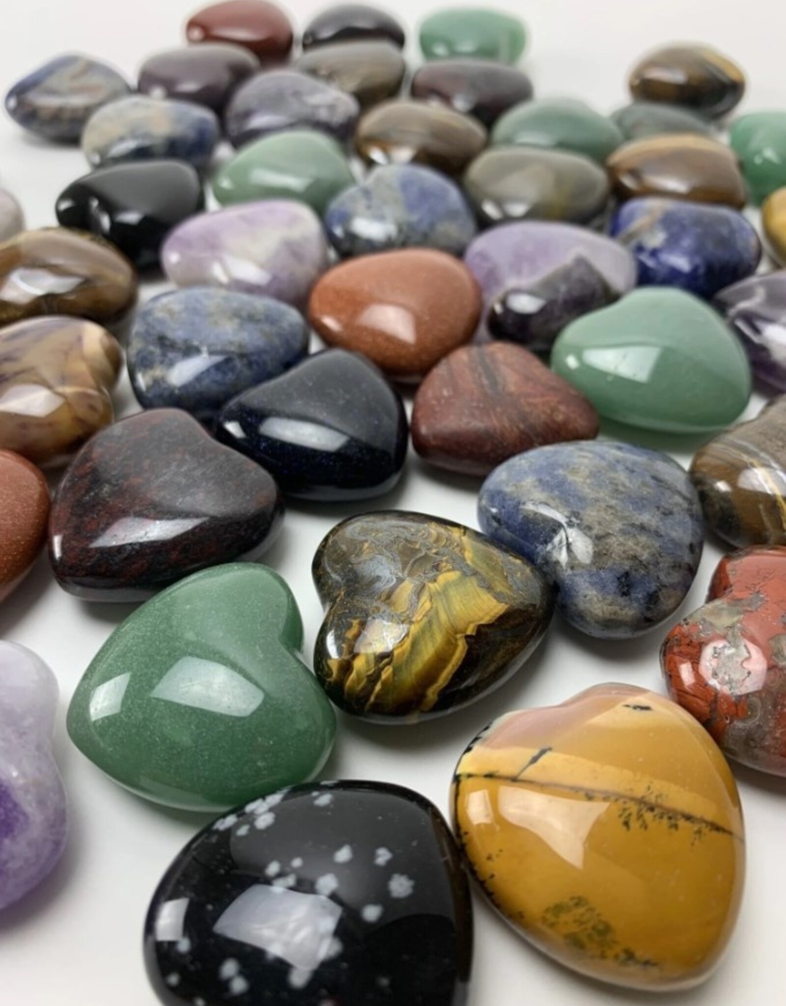 Assorted Chakra Heart Gemstones